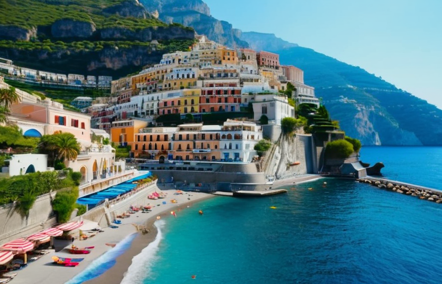 Private boat cruising the Amalfi coast